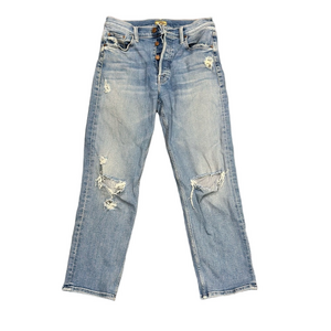 MOTHER Relaxed Distressed Light Blue Jeans